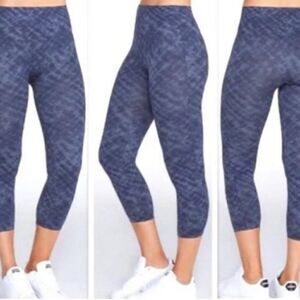 Spanx Look at Me Now Seamless Legging Blue Tie Dye- Size Small